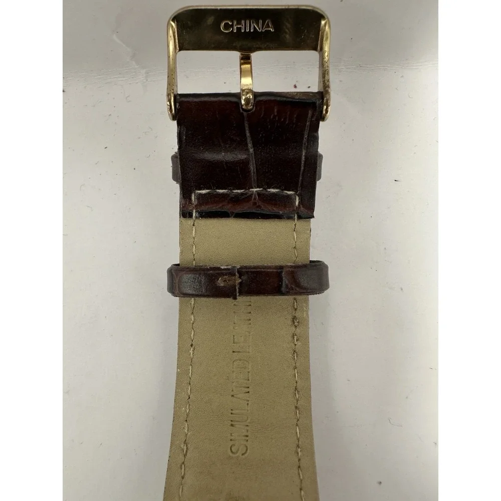 Accutime 4028WMM New Battery Mens Tank Watch‎ 42MM 8